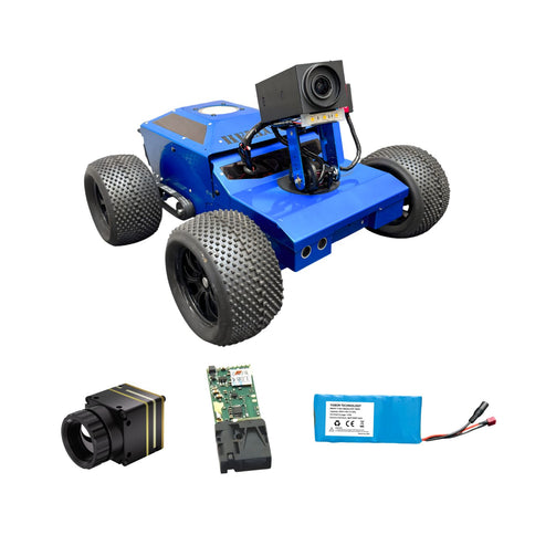 TOBOR Hellcat Optimus Fast Crawlspace Robot | 5x Optical Zoom Wired Inspection Camera for Rough Terrain