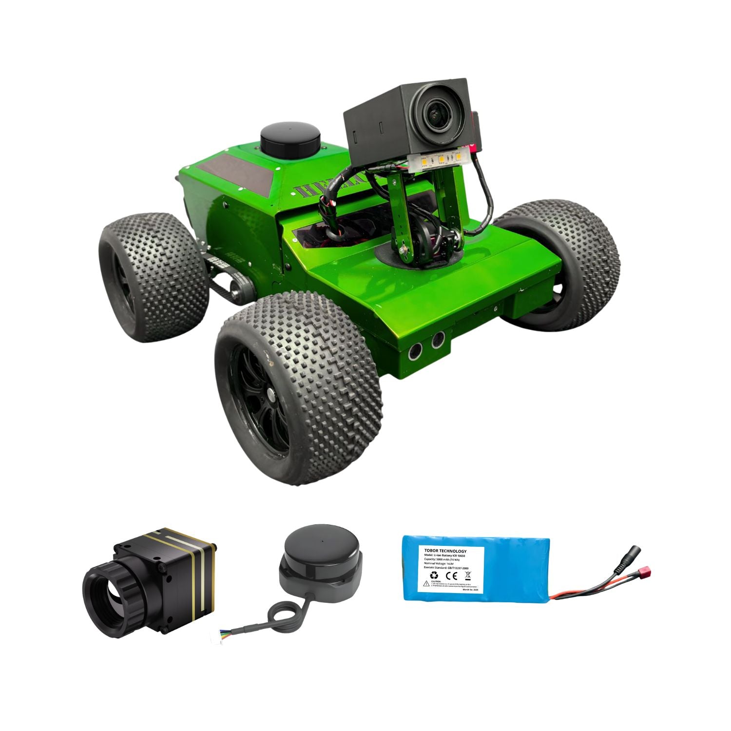 TOBOR Hellcat Optimus Fast Crawlspace Robot | 5x Optical Zoom Wired Inspection Camera for Rough Terrain