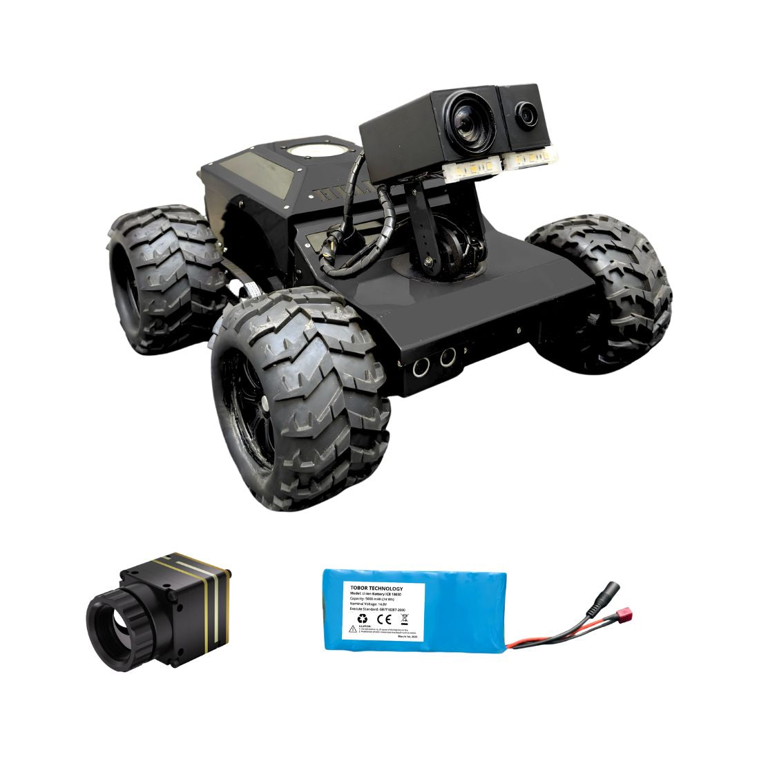 TOBOR Hellcat Xtreme | Long-Range Inspection Crawler | 20x Zoom & Laser Included