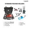 Hellcat Xtreme standard kit including rugged carrying case, remote controller, battery, and charger.