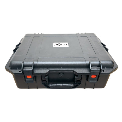 Heavy-duty protective hard case for transporting the Hellcat Xplorer robot.