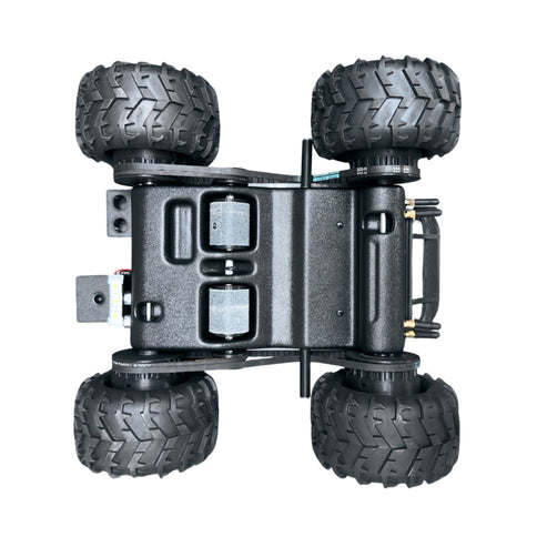 Underside view of the Hellcat Xplorer high-clearance drive system.