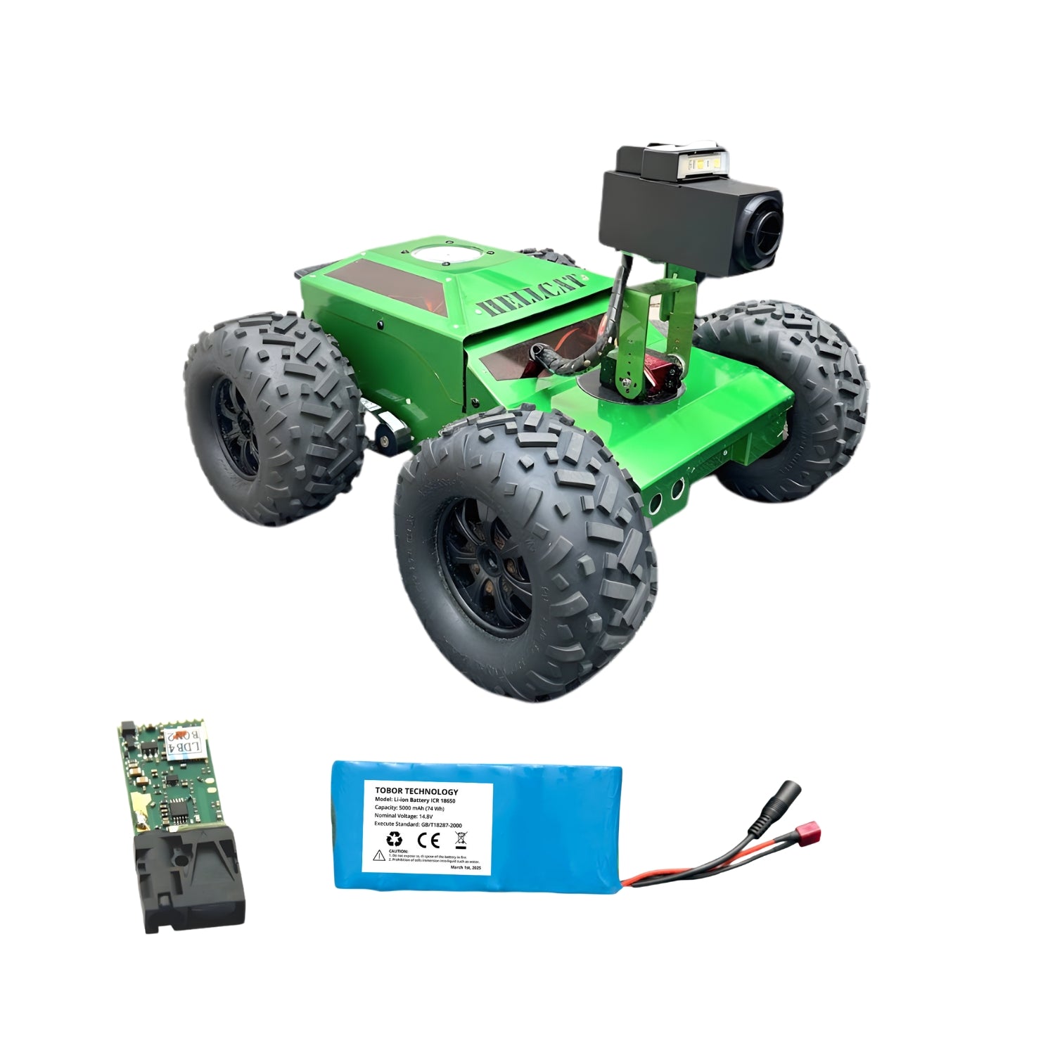 TOBOR Hellcat Optimus – Conquer Rough Terrain with Speed and Precision | Fast Crawlspace Robot with 5x Zoom Camera & Additional Wired Angle Camera