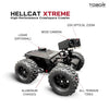 Detailed technical specifications for the Hellcat Xtreme robot including LiDAR and Optical Zoom features.