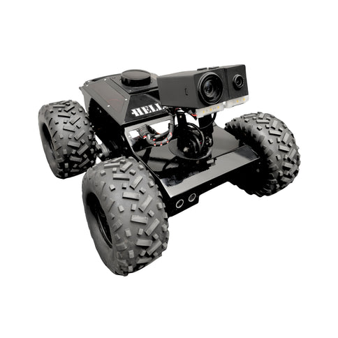 Detailed technical specifications for the Hellcat Xtreme robot including LiDAR and Optical Zoom features.