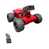 Hellcat Xtreme red inspection robot equipped with laser distance sensor.
