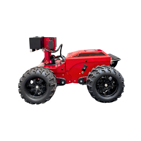 Hellcat Xtreme red crawlspace inspection robot side view