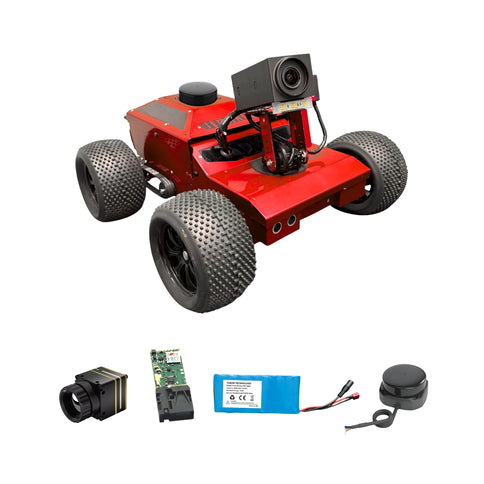 TOBOR Hellcat Optimus Fast Crawlspace Robot | 5x Optical Zoom Wired Inspection Camera for Rough Terrain