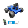 Blue Hellcat Optimus inspection crawler with precision laser and backup battery.
