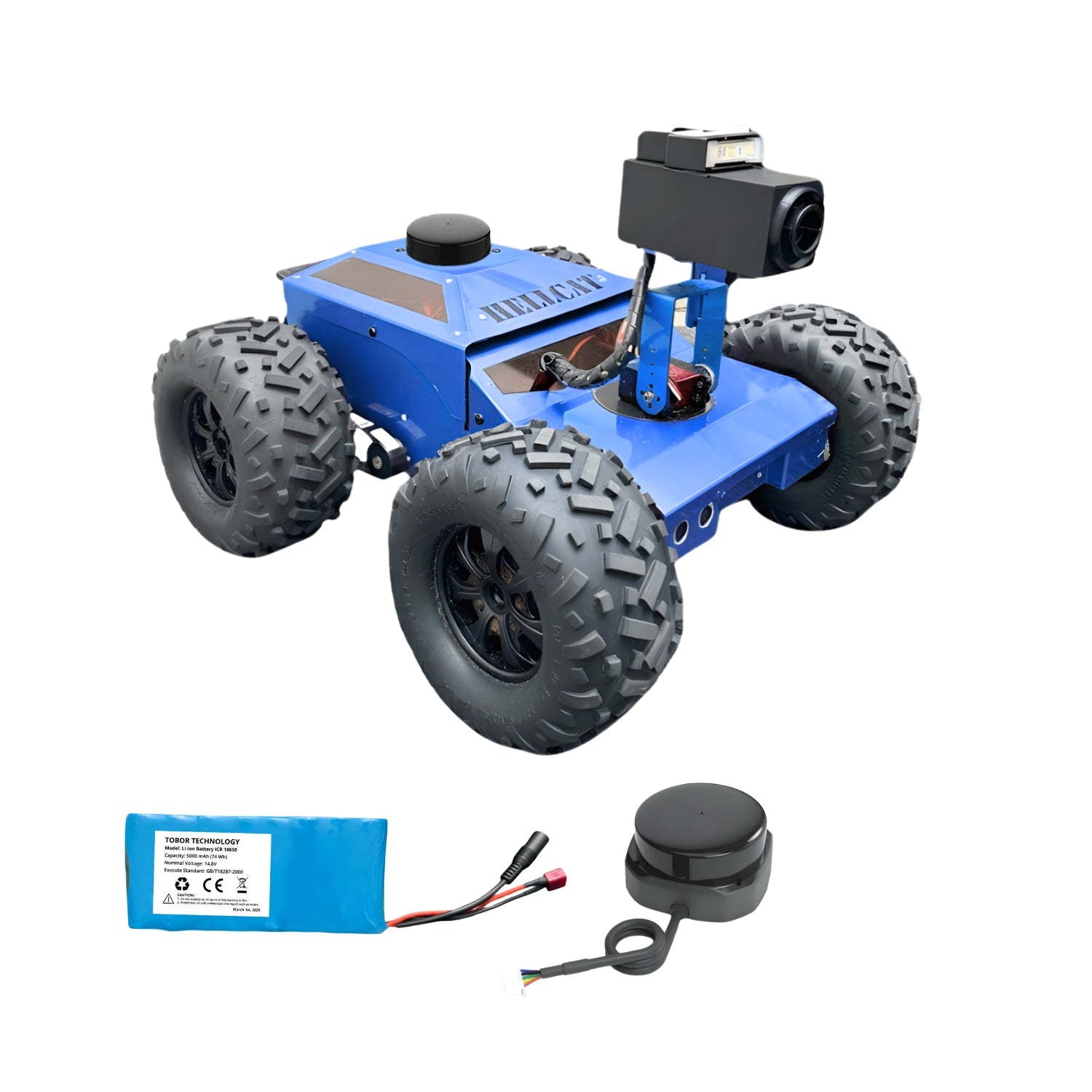 TOBOR Hellcat Optimus – Conquer Rough Terrain with Speed and Precision | Fast Crawlspace Robot with 5x Zoom Camera & Additional Wired Angle Camera