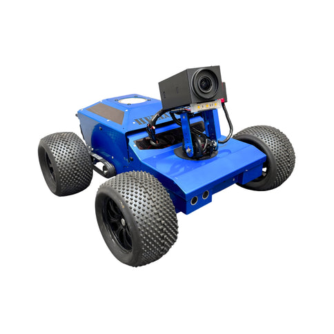 Blue Hellcat Optimus professional inspection crawler with optical zoom.