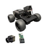 Robotic vehicle with camera and additional components on a white background