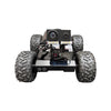 Robotic vehicle with large wheels on a white background