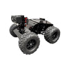 Robotic vehicle with large wheels on a white background