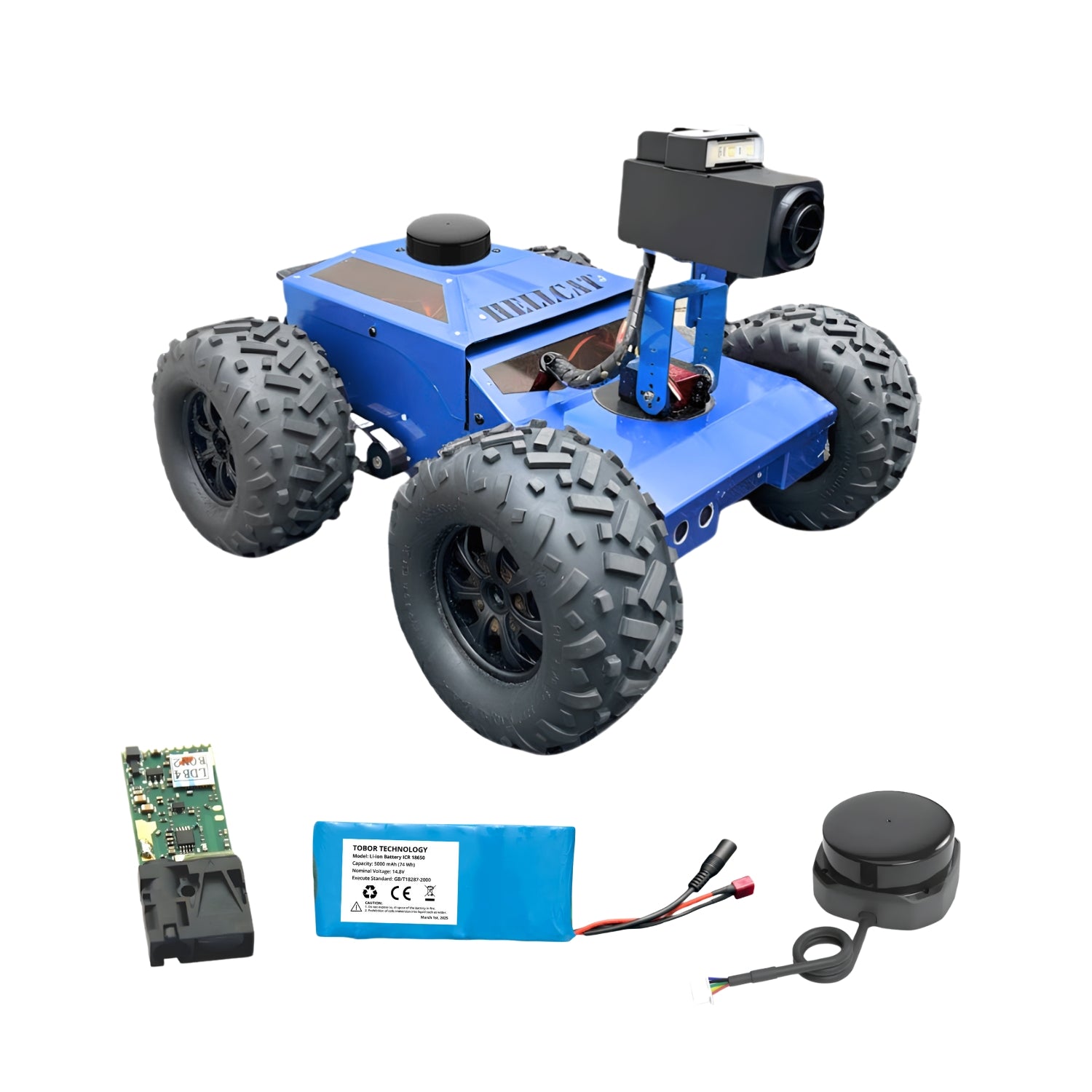TOBOR Hellcat Optimus – Conquer Rough Terrain with Speed and Precision | Fast Crawlspace Robot with 5x Zoom Camera & Additional Wired Angle Camera