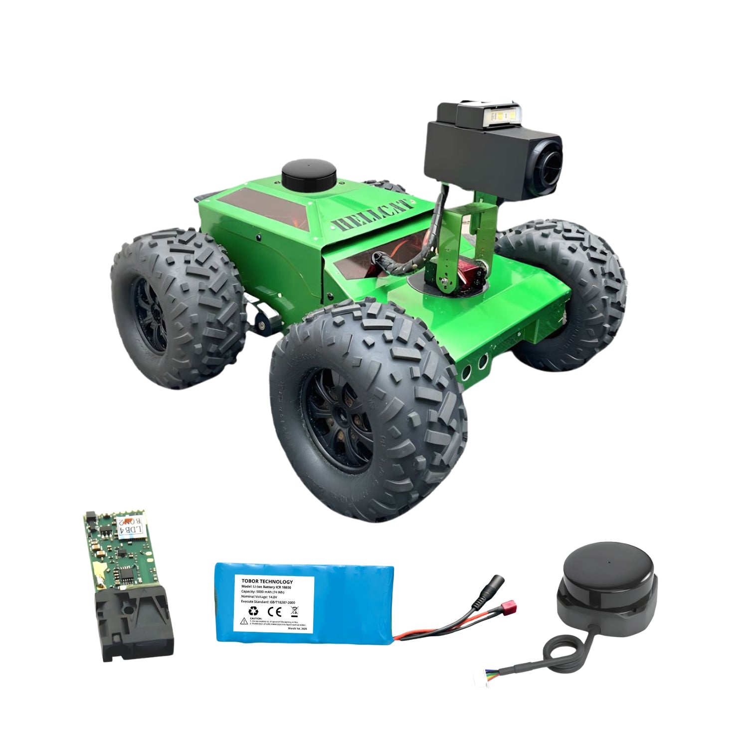 TOBOR Hellcat Optimus – Conquer Rough Terrain with Speed and Precision | Fast Crawlspace Robot with 5x Zoom Camera & Additional Wired Angle Camera